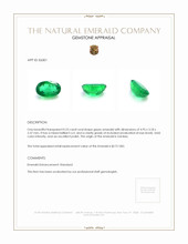 0.23 Ct. Emerald from Zambia Appraisal