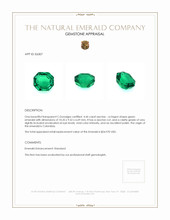 4.46 Ct. Emerald from Colombia Appraisal