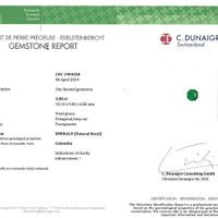 3.88 Ct. Emerald from Colombia Scan Report