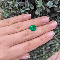 3.88 Ct. Emerald from Colombia Life Style