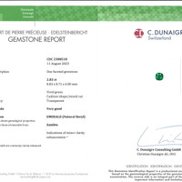 2.83 Ct. Emerald from Zambia Scan Report