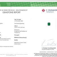 5.84 Ct. Emerald from Zambia Scan Report