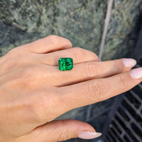 5.84 Ct. Emerald from Zambia Life Style