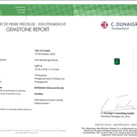 4.07 Ct. Emerald from Zambia Scan Report