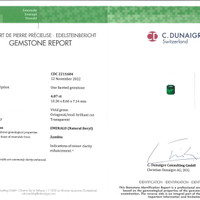 4.07 Ct. Emerald from Zambia Scan Report