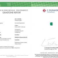 3.30 Ct. Emerald from Colombia - Muzo Scan Report
