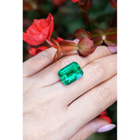 11.79 Ct. Emerald from Zambia Life Style