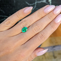 1.39 Ct. Emerald from Colombia Life Style