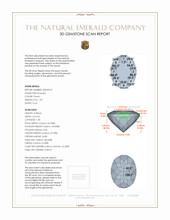 1.39 Ct. Emerald from Colombia 3 D Scan Report