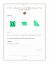 7.17 Ct. Emerald from Colombia Appraisal