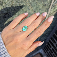 3.09 Ct. Emerald from Colombia Life Style