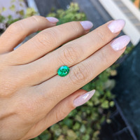1.32 Ct. Emerald from Colombia Life Style