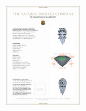 0.55 Ct. Emerald from Colombia 3 D Scan Report