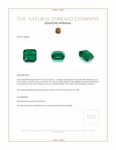 3.18 Ct. Emerald from Zambia Appraisal