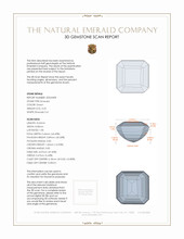 3.23 Ct. Emerald from Zambia 3 D Scan Report