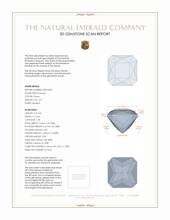 3.91 Ct. Emerald from Zambia 3 D Scan Report