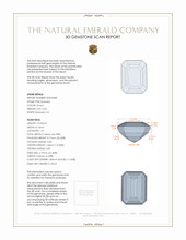 3.53 Ct. Emerald from Zambia 3 D Scan Report