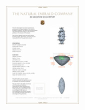 3.92 Ct. Emerald from Zambia 3 D Scan Report