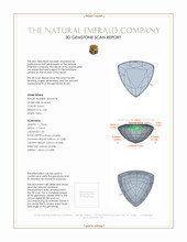4.60 Ct. Emerald from Zambia 3 D Scan Report