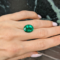 6.74 Ct. Emerald from Zambia Life Style