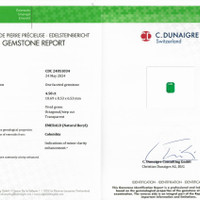 4.58 Ct. Emerald from Colombia Scan Report
