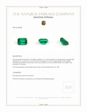4.71 Ct. Emerald from Colombia Appraisal