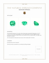 7.81 Ct. Emerald from Colombia Appraisal