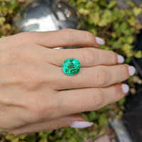 6.45 Ct. Emerald from Colombia Life Style