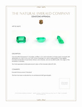 6.32 Ct. Emerald from Colombia Appraisal