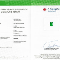 6.43 Ct. Emerald from Colombia Scan Report