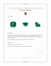 2.68 Ct. Emerald from Colombia Appraisal