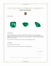 5.01 Ct. Emerald from Colombia Appraisal