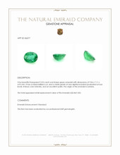 2.03 Ct. Emerald from Zambia Appraisal