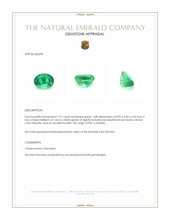 1.97 Ct. Emerald from Zambia Appraisal