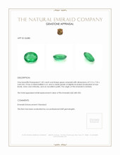 1.82 Ct. Emerald from Zambia Appraisal