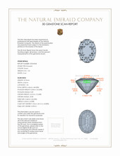 1.50 Ct. Emerald from Zambia 3 D Scan Report
