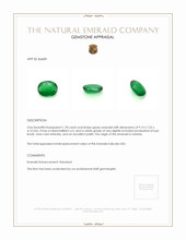 1.78 Ct. Emerald from Zambia Appraisal
