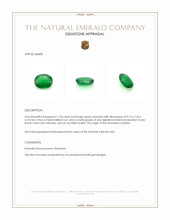1.78 Ct. Emerald from Zambia Appraisal