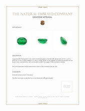 1.82 Ct. Emerald from Zambia Appraisal