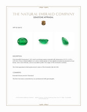 1.82 Ct. Emerald from Zambia Appraisal