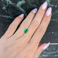 0.92 Ct. Emerald from Zambia Life Style