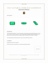 1.70 Ct. Emerald from Colombia Appraisal