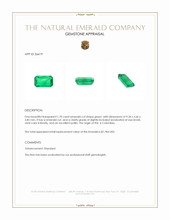 1.70 Ct. Emerald from Colombia Appraisal