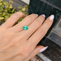 1.55 Ct. Emerald from Colombia Life Style