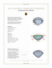 1.55 Ct. Emerald from Colombia 3 D Scan Report