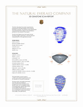 0.34 Ct. Emerald from Zambia 3 D Scan Report