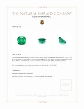 1.57 Ct. Emerald from Zambia Appraisal