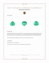 2.82 Ct. Cabochon Emerald from Russia Appraisal