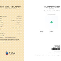 2.82 Ct. Cabochon Emerald from Russia Scan Report