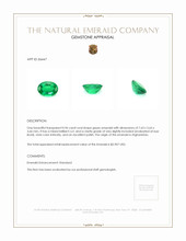 0.96 Ct. Emerald from Afghanistan Appraisal